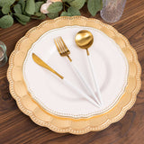 Decorative Charger Plates With Beaded Scallop Edge Decorative Charger Plates With Beaded Scallop Edge